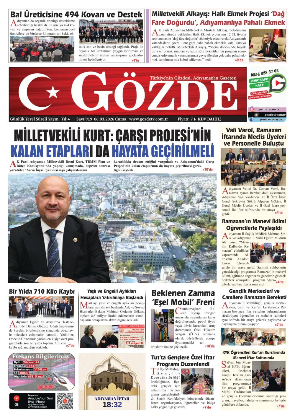 06 MART 2026/919 Sayı
