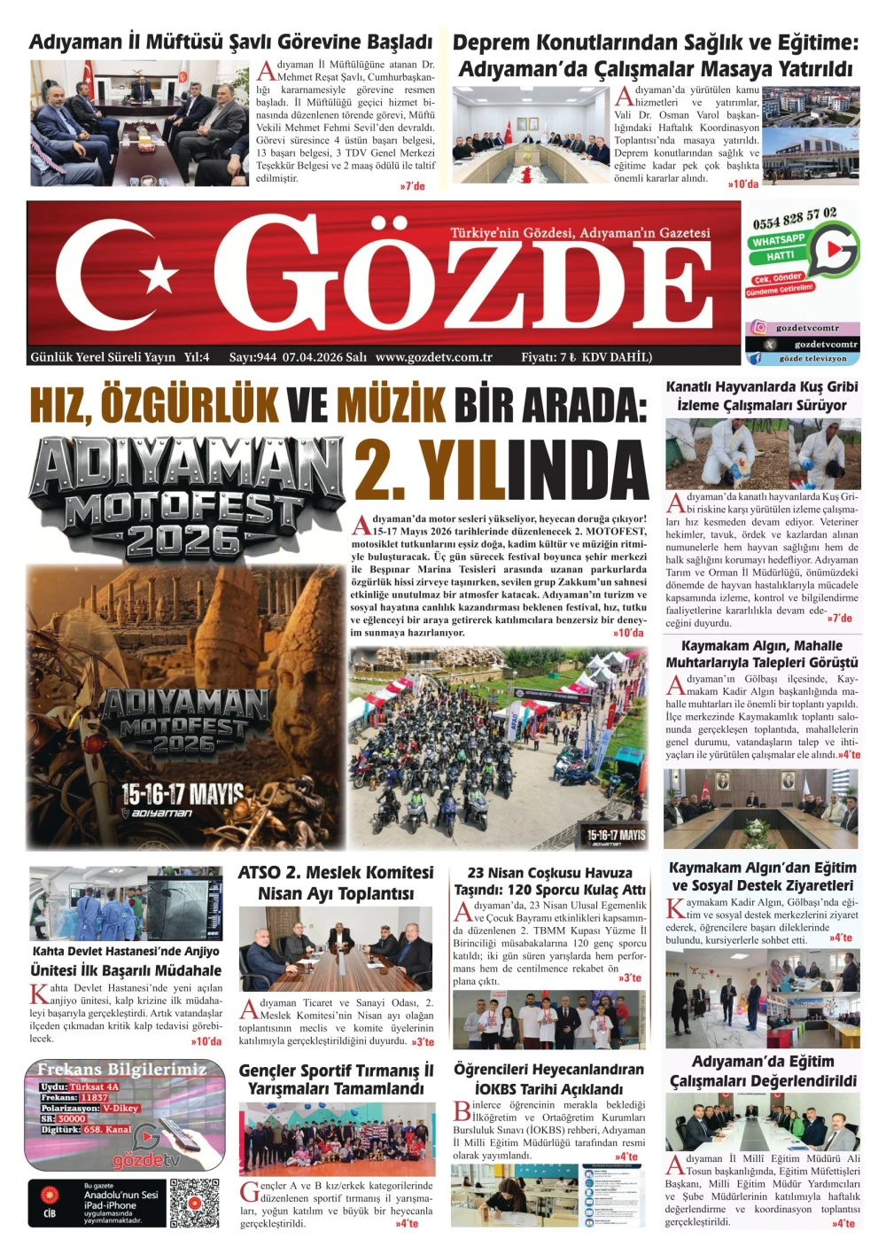 07 NİSAN 2026/944 Sayı