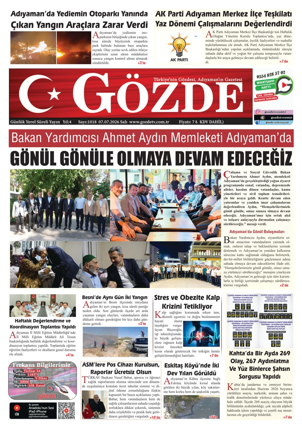 07 TEMMUZ 2026/1018 Sayı