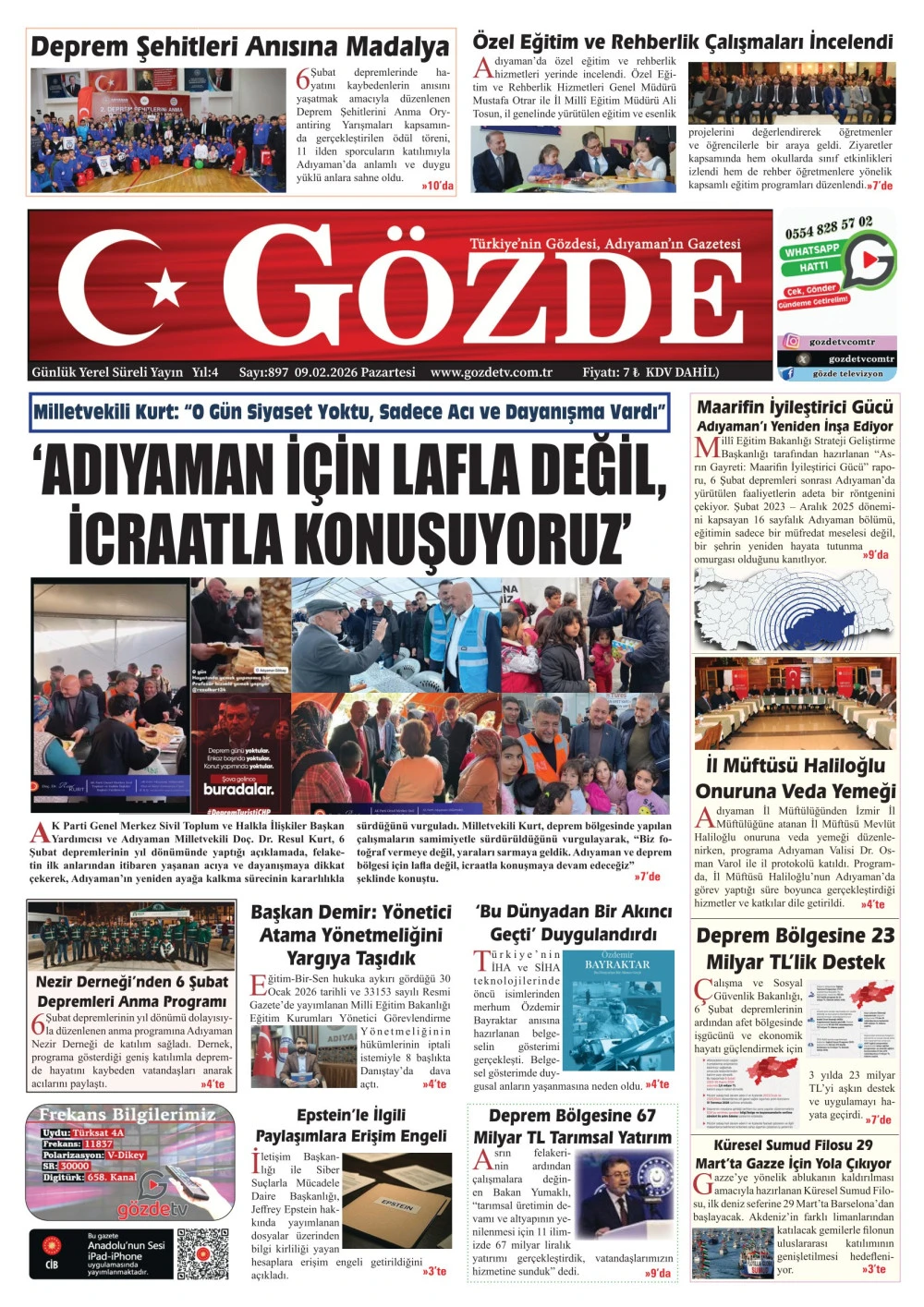 09 ŞUBAT 2026/897 Sayı