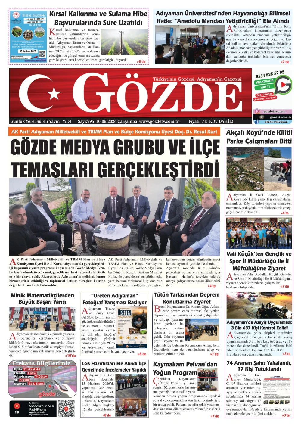 10 HAZİRAN 2026/995 Sayı