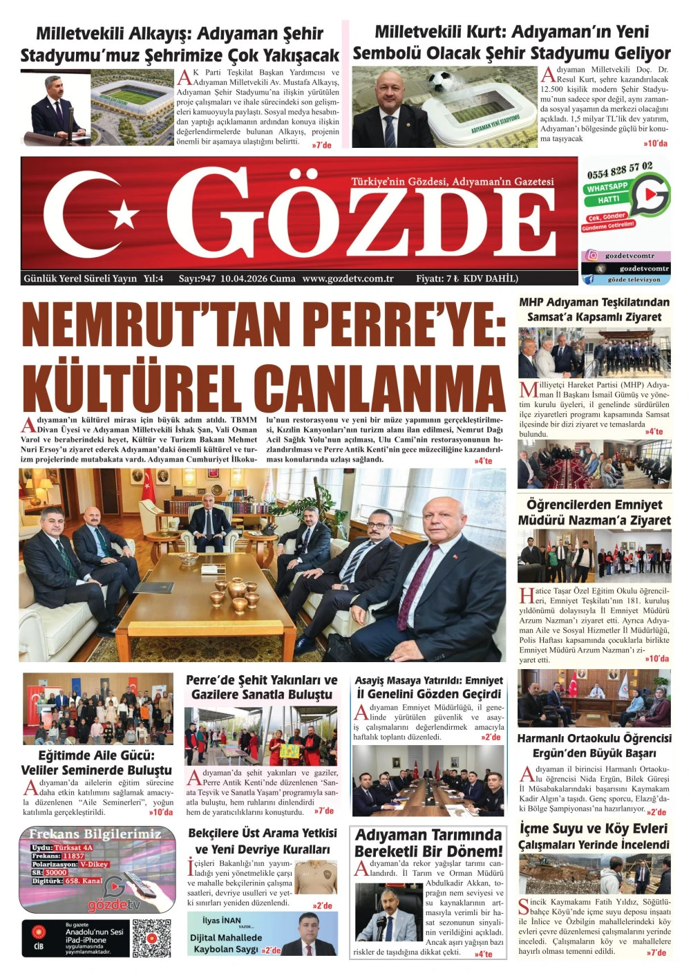 10 NİSAN 2026/947 Sayı