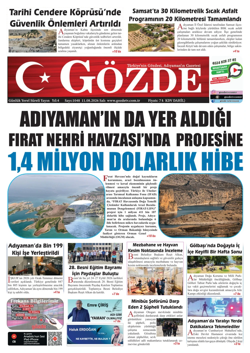 11 AĞUSTOS 2026/1048 Sayı