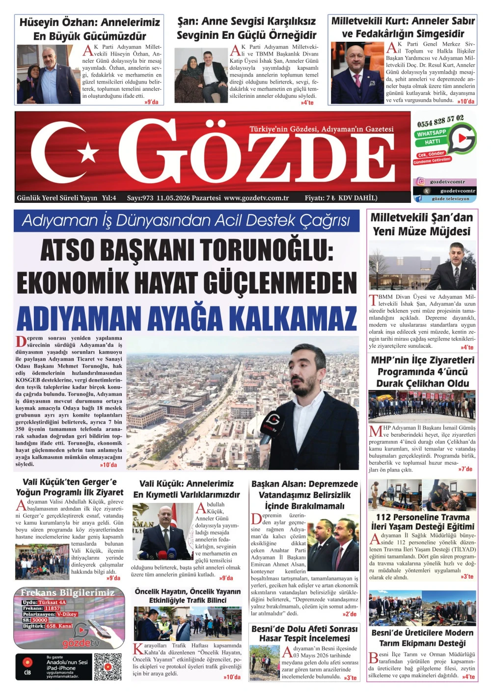 11 MAYIS 2026/973 Sayı