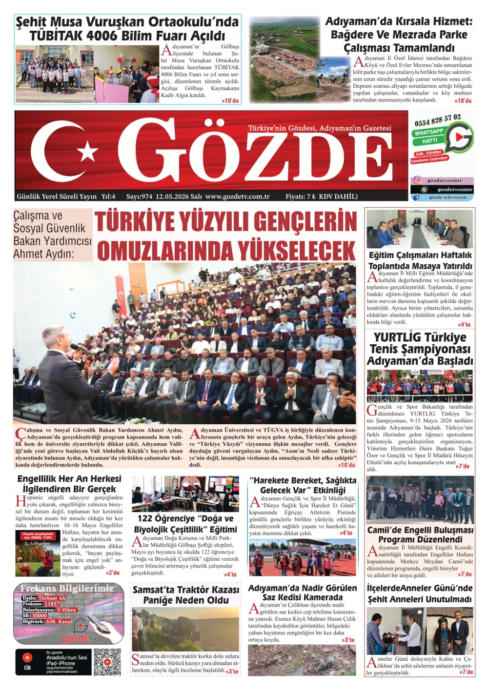 12 MAYIS 2026/974 Sayı