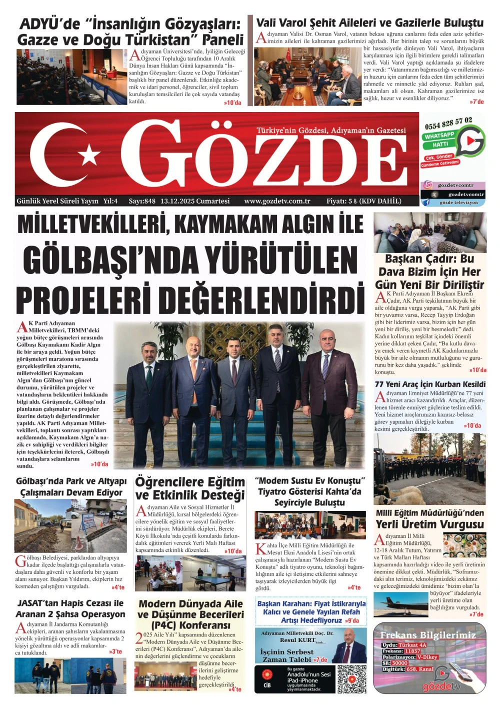 13 ARALIK 2025/848 Sayı