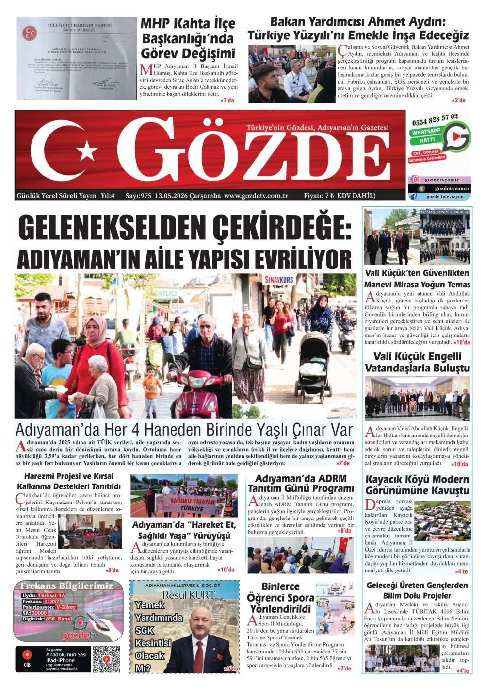 13 MAYIS 2026/975 Sayı