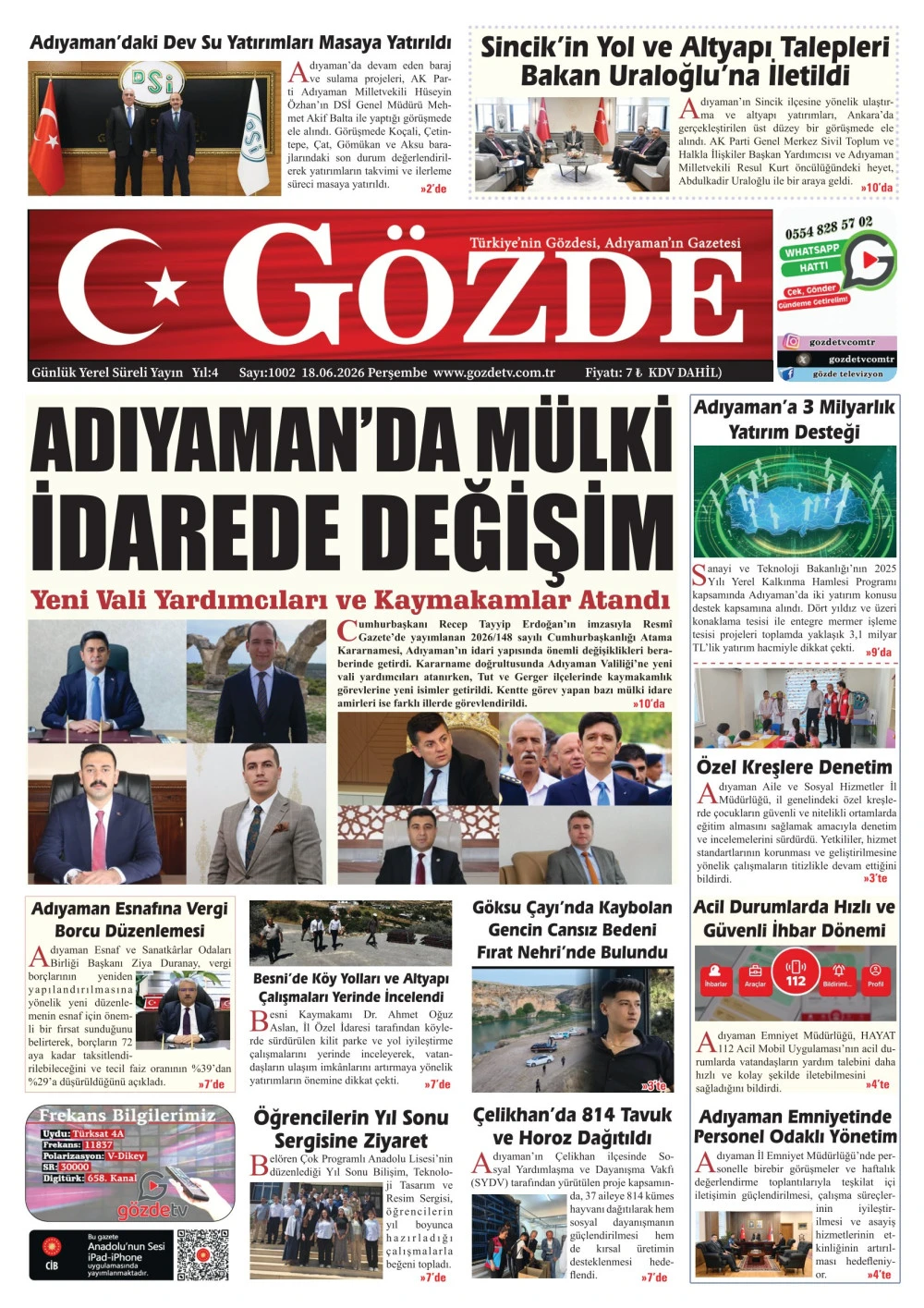 18 HAZİRAN 2026/1002 Sayı