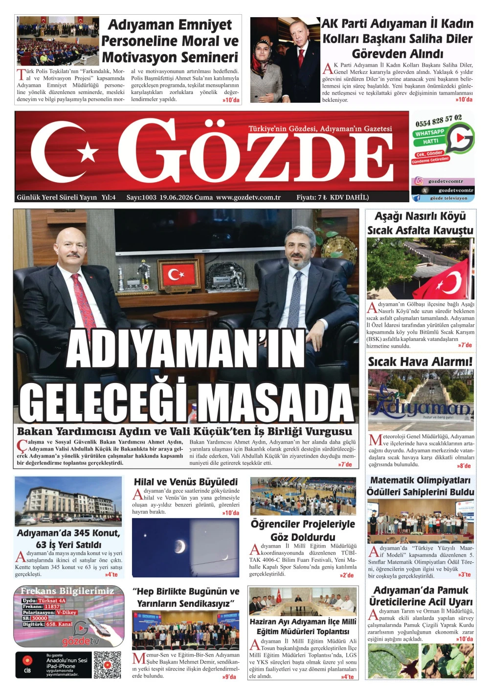 19 HAZİRAN 2026/1003 Sayı