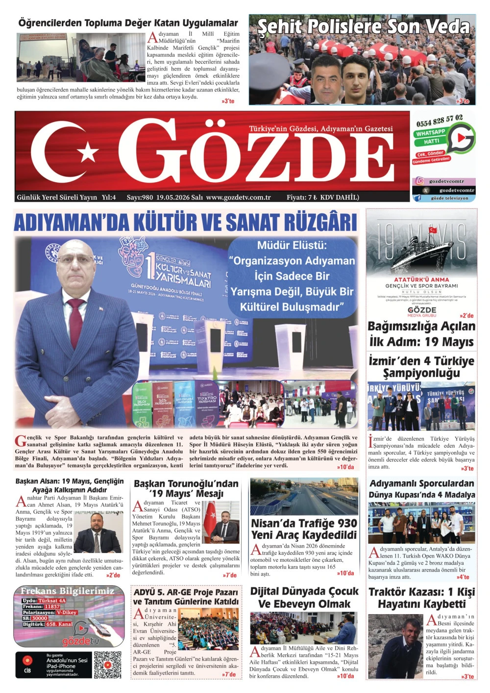 19 MAYIS 2026/980 Sayı
