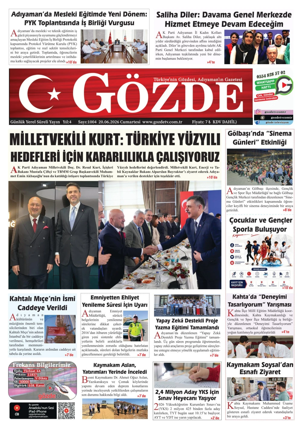 20 HAZİRAN 2026/1004 Sayı