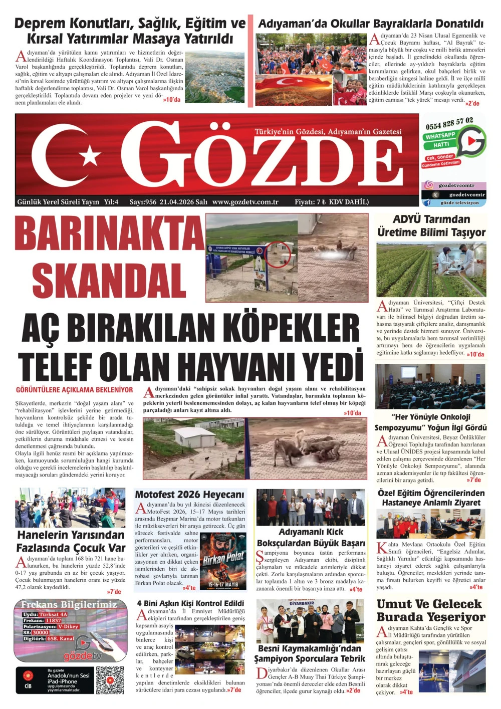 21 NİSAN 2026/956 Sayı