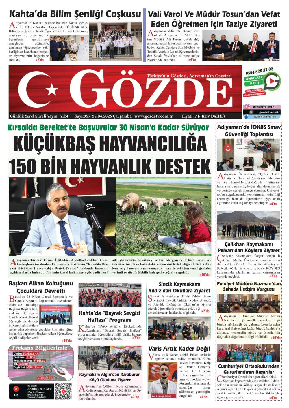 22 NİSAN 2026/957 Sayı