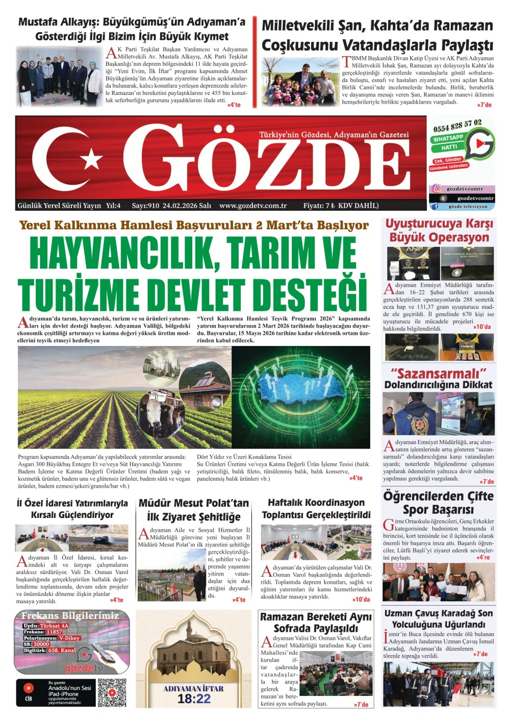 24 ŞUBAT 2026/910 Sayı