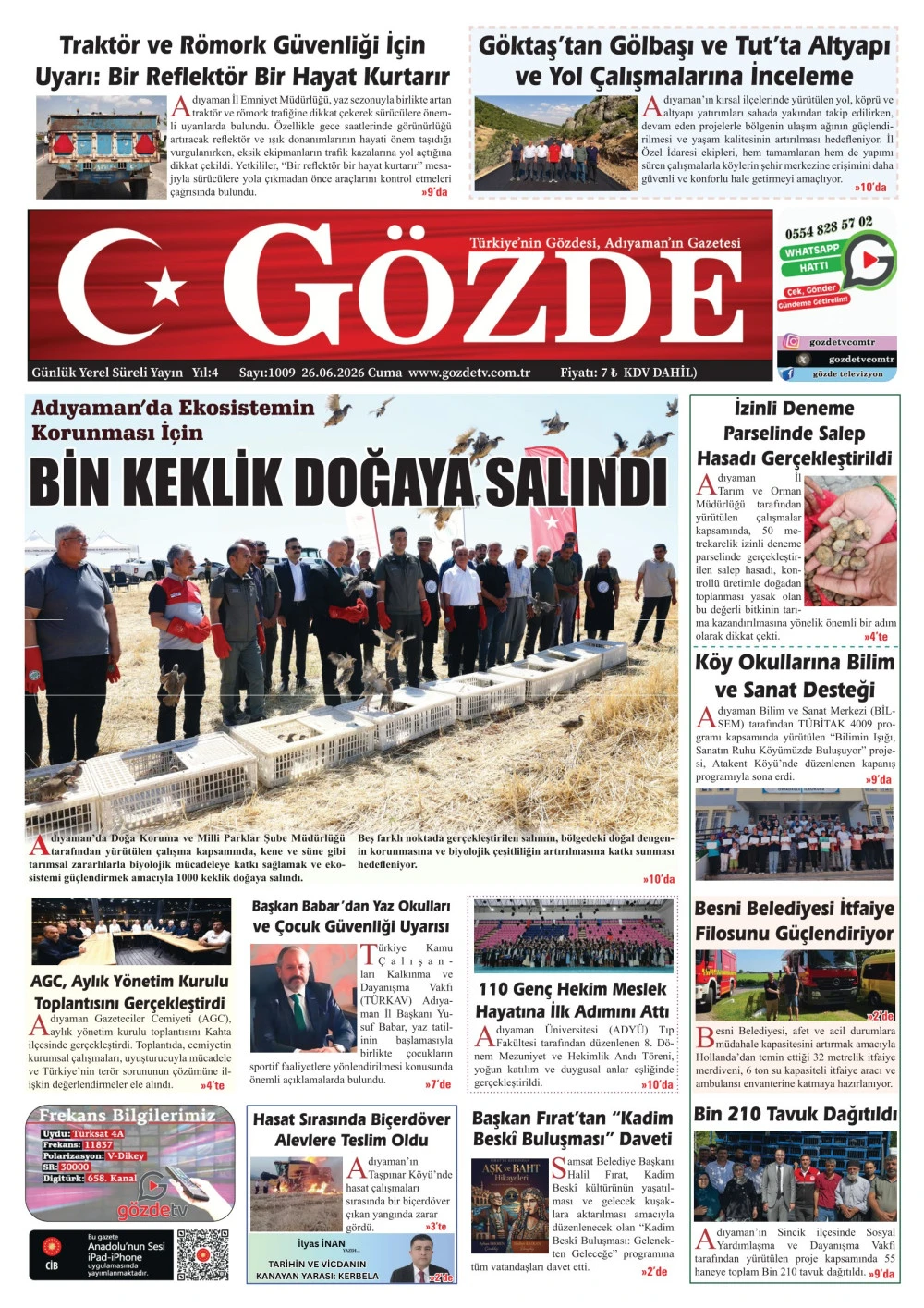 26 HAZİRAN 2026/1009 Sayı