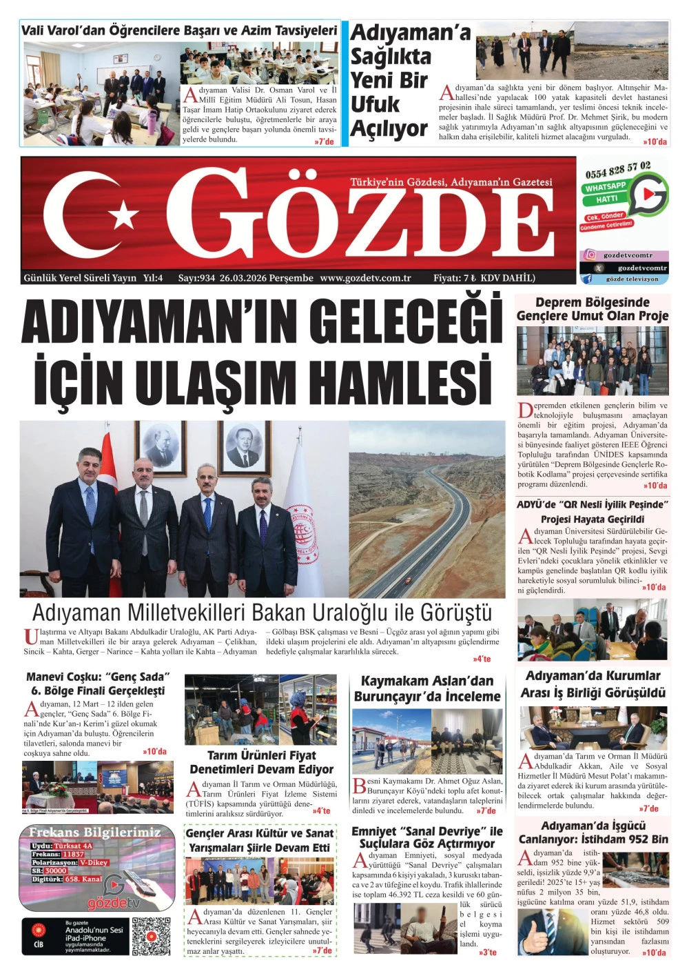 26 MART 2026/934 Sayı