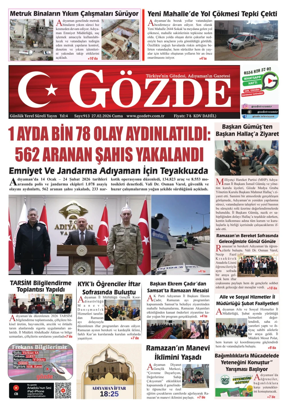 27 ŞUBAT 2026/913 Sayı