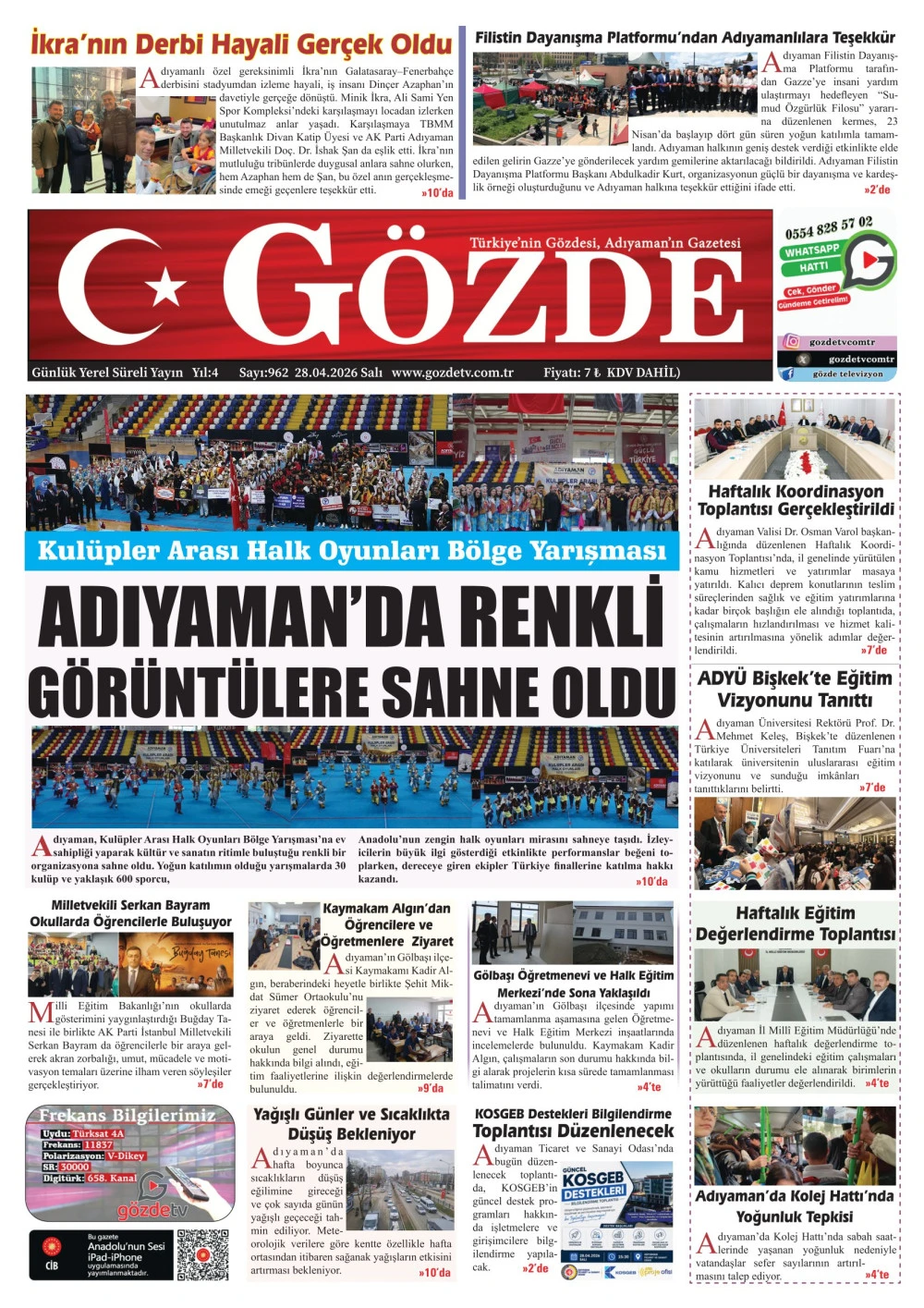 28 NİSAN 2026/962 Sayı