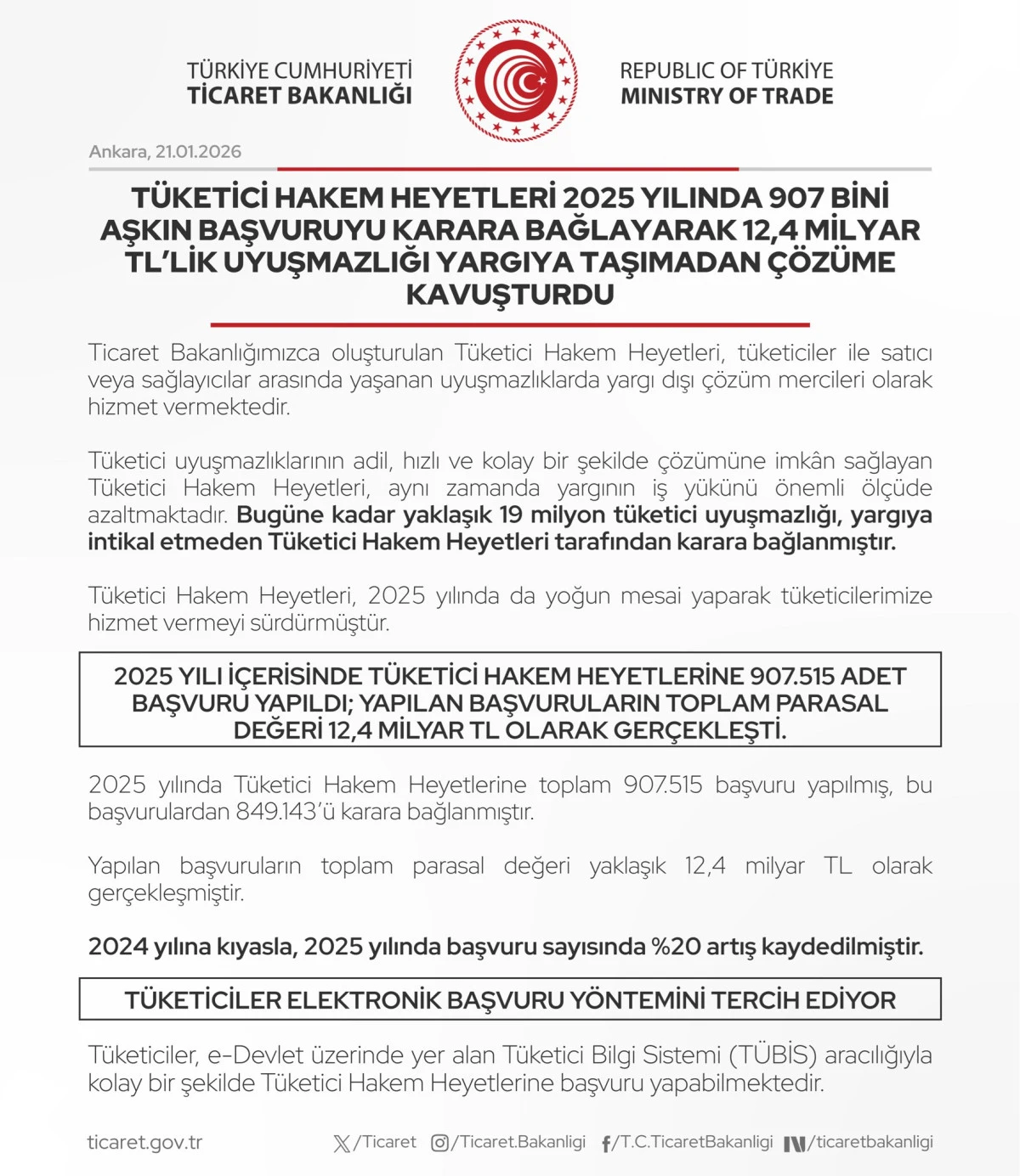 907 Bini Aşkın Başvuru, 12,4 Milyar TL&rsquo;lik Uyuşmazlık &Ccedil;&ouml;z&uuml;ld&uuml;