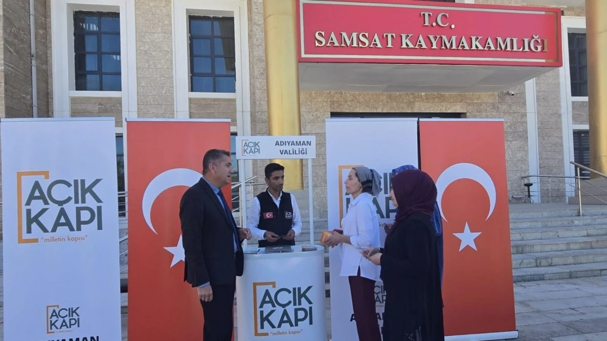 A&ccedil;ık Kapı Ekibi Samsat&rsquo;ta Vatandaşlarla Buluştu
