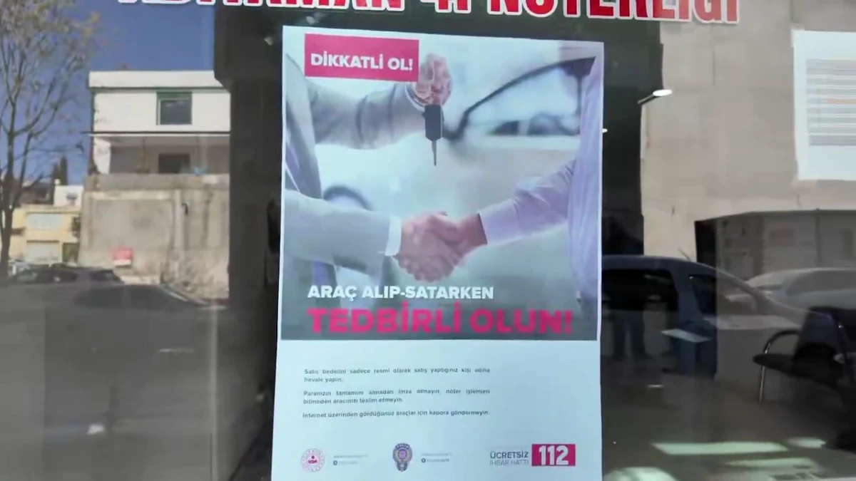 Adıyaman Emniyet M&uuml;d&uuml;rl&uuml;ğ&uuml;&rsquo;nden Noterlerde Dolandırıcılık Uyarısı