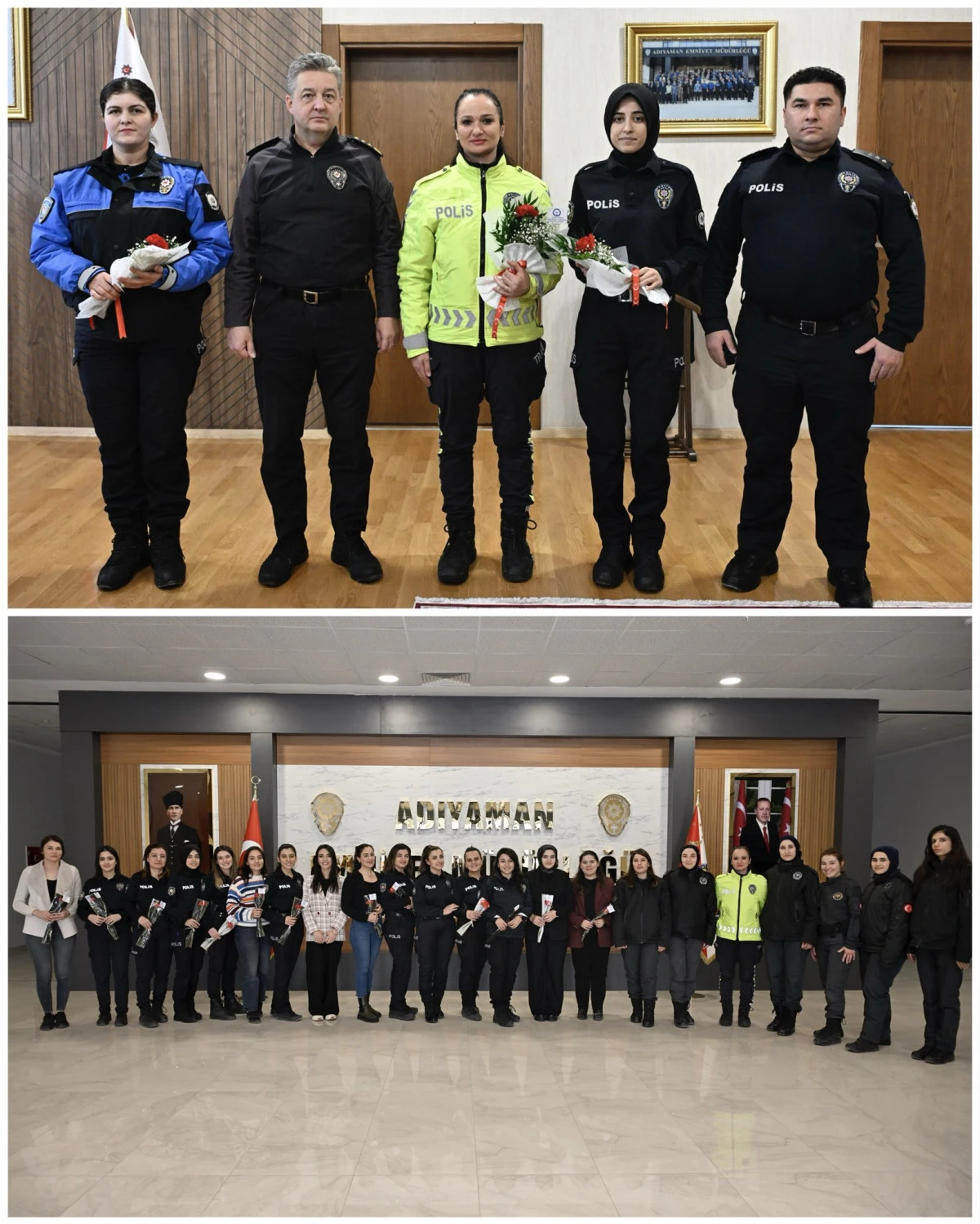 Adıyaman Emniyeti, Kadın Personelini 8 Mart&rsquo;ta Unutmadı