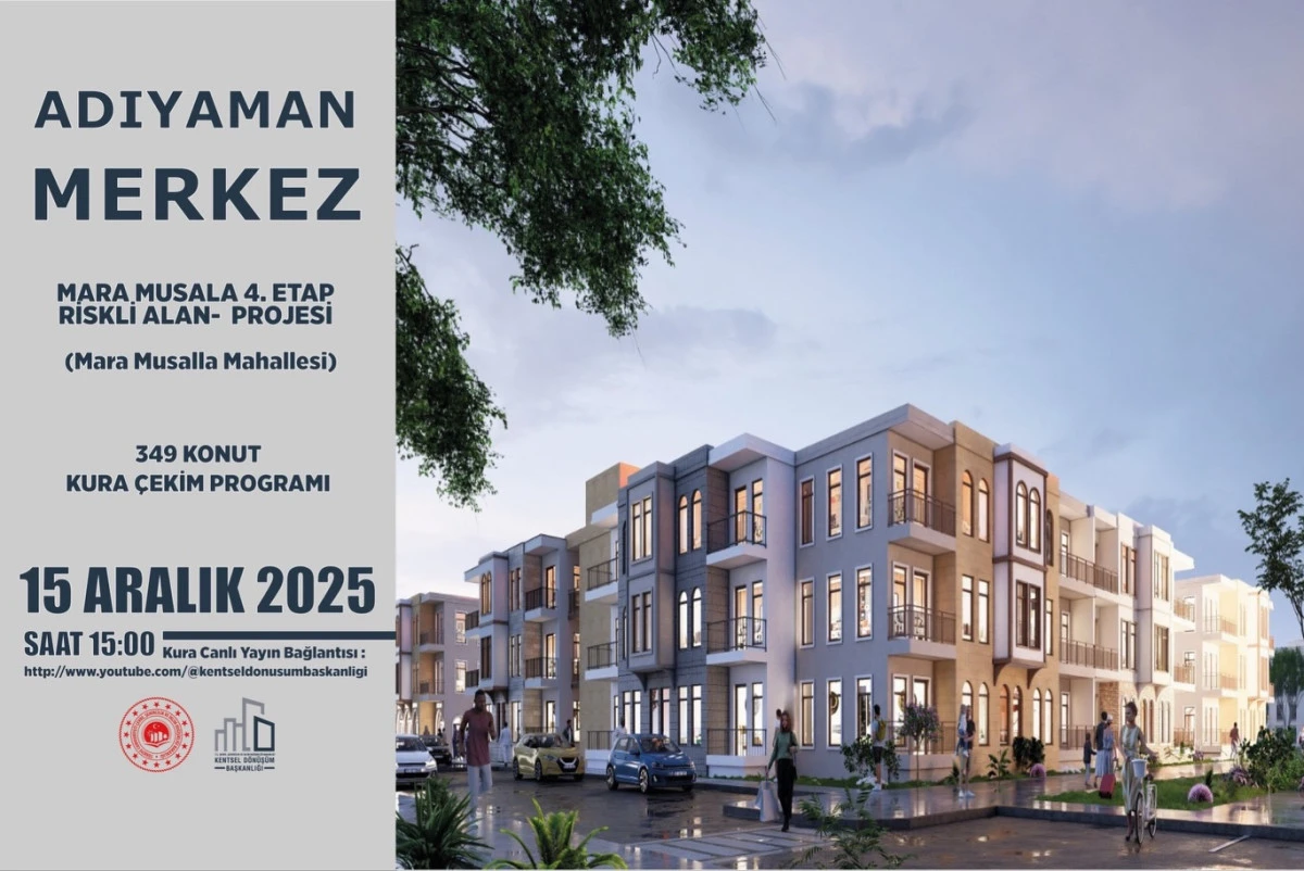 Adıyaman&rsquo;da 501 Konutun Kurası &Ccedil;ekildi