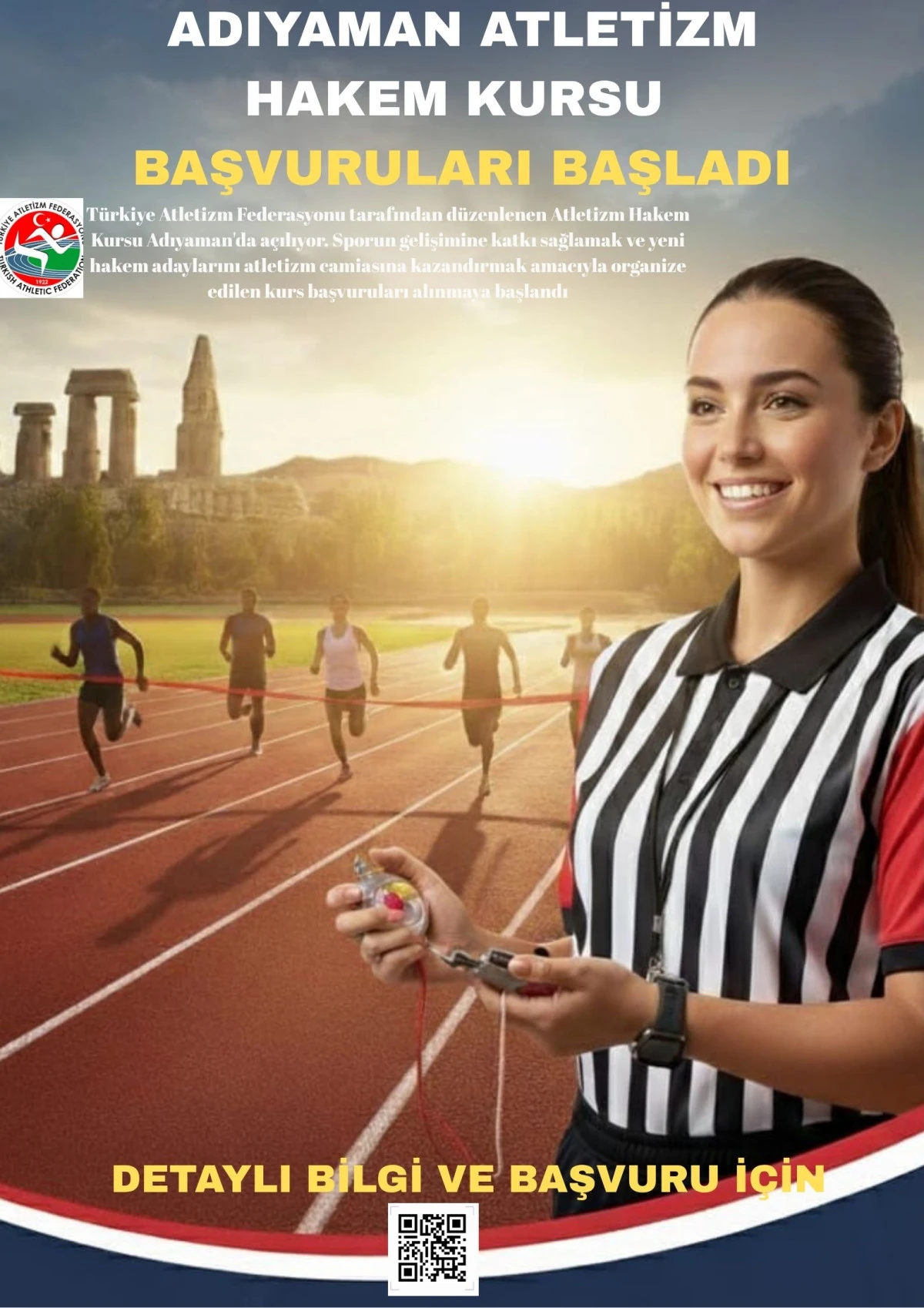 Adıyaman’da Atletizm Hakem Kursu Başvuruları Başladı