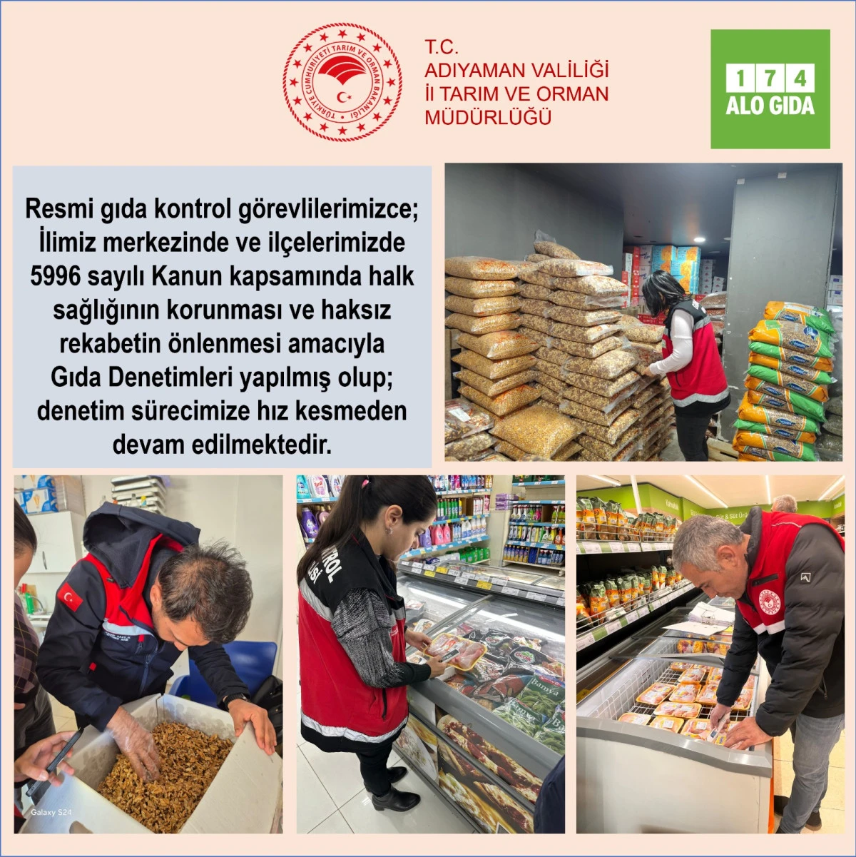 Adıyaman&rsquo;da Gıda Denetimleri Hız Kesmeden S&uuml;r&uuml;yor