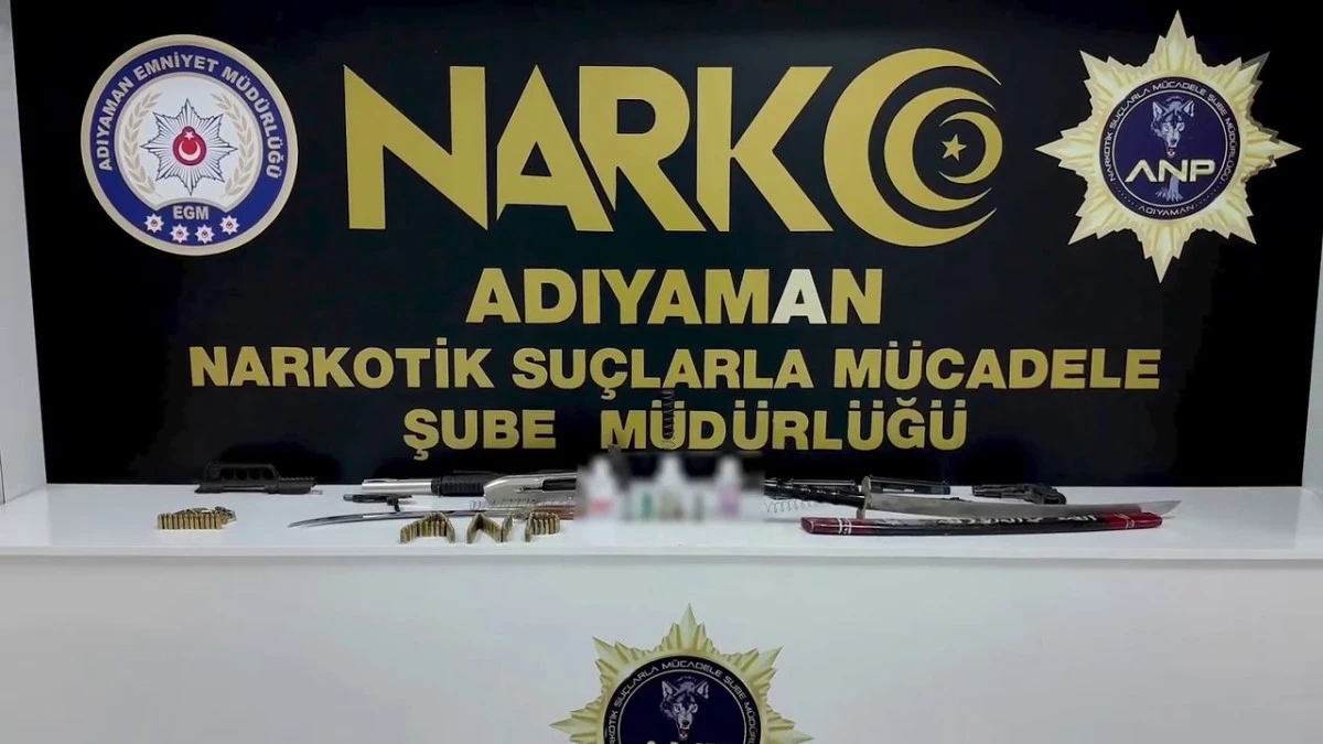 Adıyaman’da Uyuşturucu ve Silah Operasyonu: 4 Kişi Tutuklandı