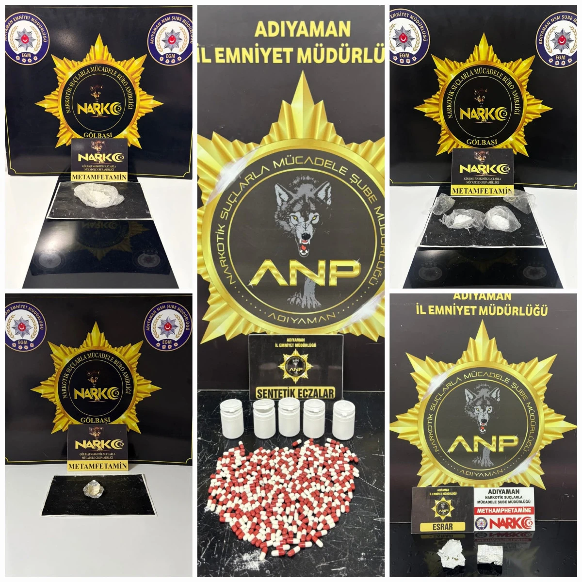 Adıyaman&rsquo;da Uyuşturucuya Ge&ccedil;it Yok: Binlerce Hap ve Uyuşturucu Madde Ele Ge&ccedil;irildi