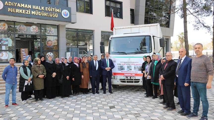 Adıyaman'dan Gazze'ye 10 bin bebek zıbını yola çıktı