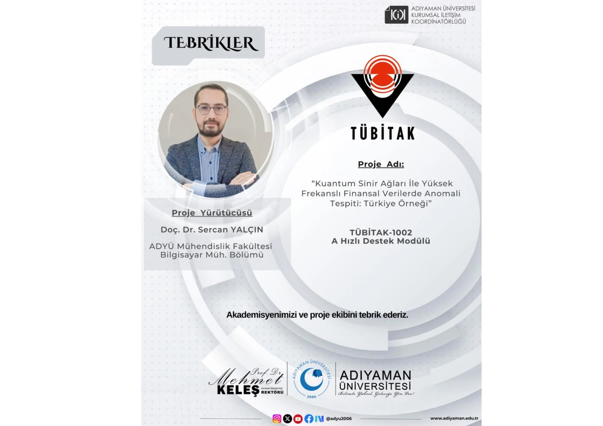 ADY&Uuml;&rsquo;den T&Uuml;BİTAK Destekli Kuantum Hamlesi