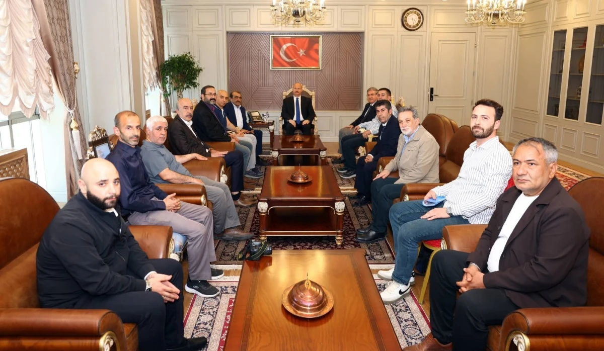 AGC Heyetinden Vali K&uuml;&ccedil;&uuml;k&rsquo;e Ziyaret: Ortak Akılla &Ccedil;alışacağız