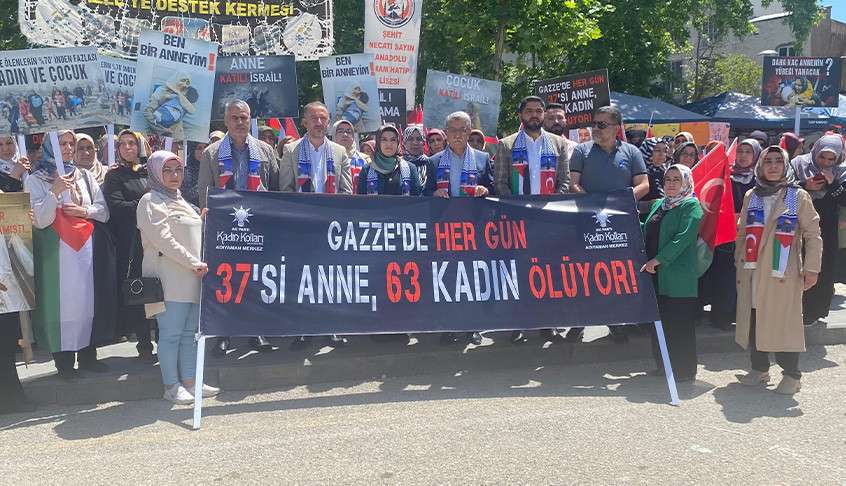 AK Partili Kadınlar, Gazzeli Anneler İçin Açıklama Yaptı