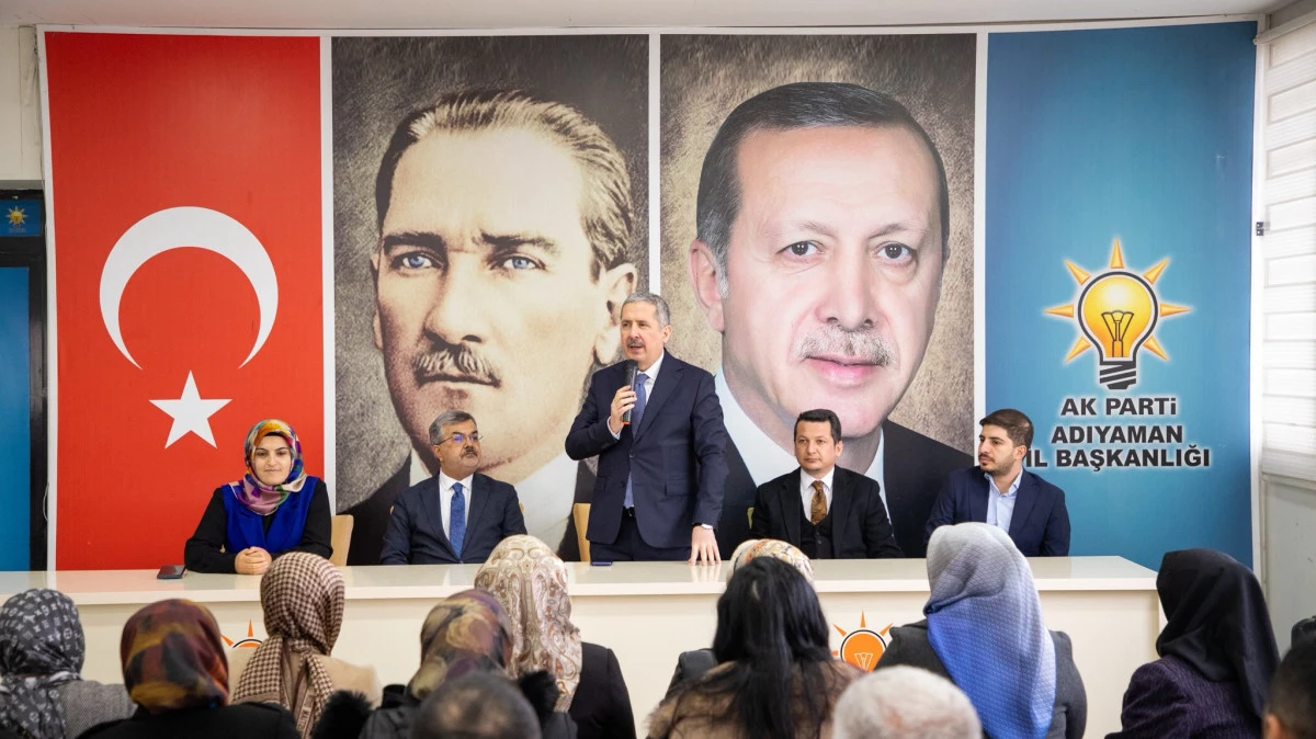 Bakan Yardımcısı G&uuml;rcan Adıyaman&rsquo;da Teşkilatla Bir Araya Geldi