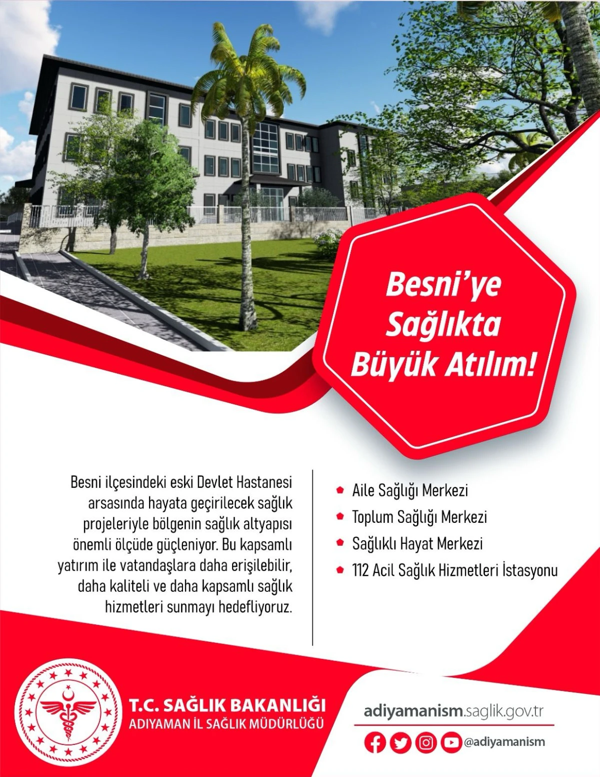 Besni’ye Sağlıkta Büyük Atılım!