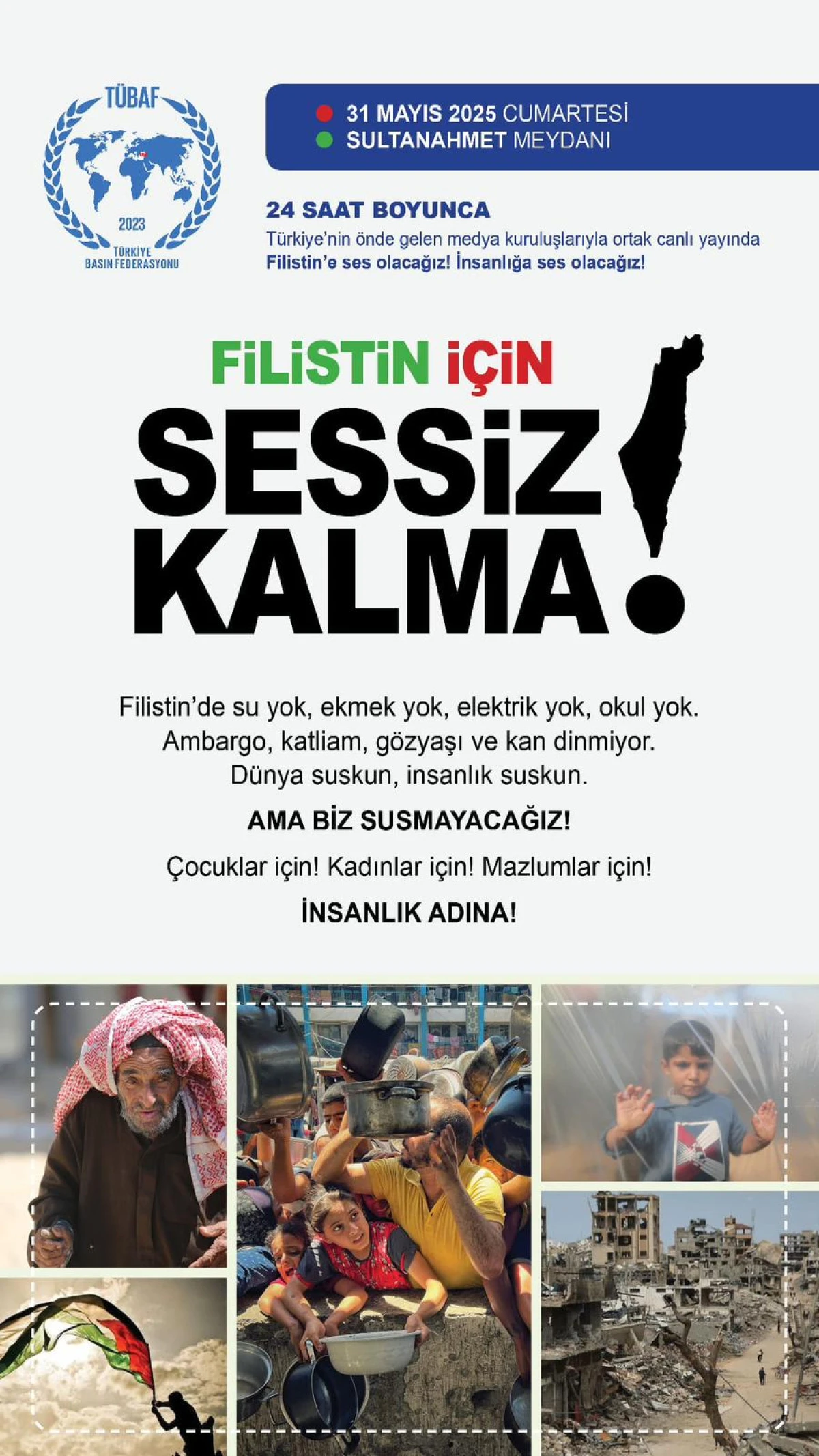 Gazeteciler Filistin İçin Canlı Yayın Nöbetinde: 