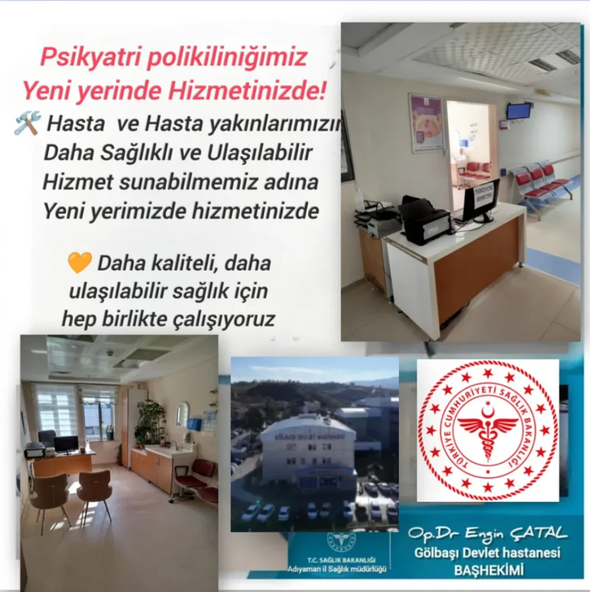 G&ouml;lbaşı&rsquo;nda Psikiyatri Polikliniği Hizmete Başladı