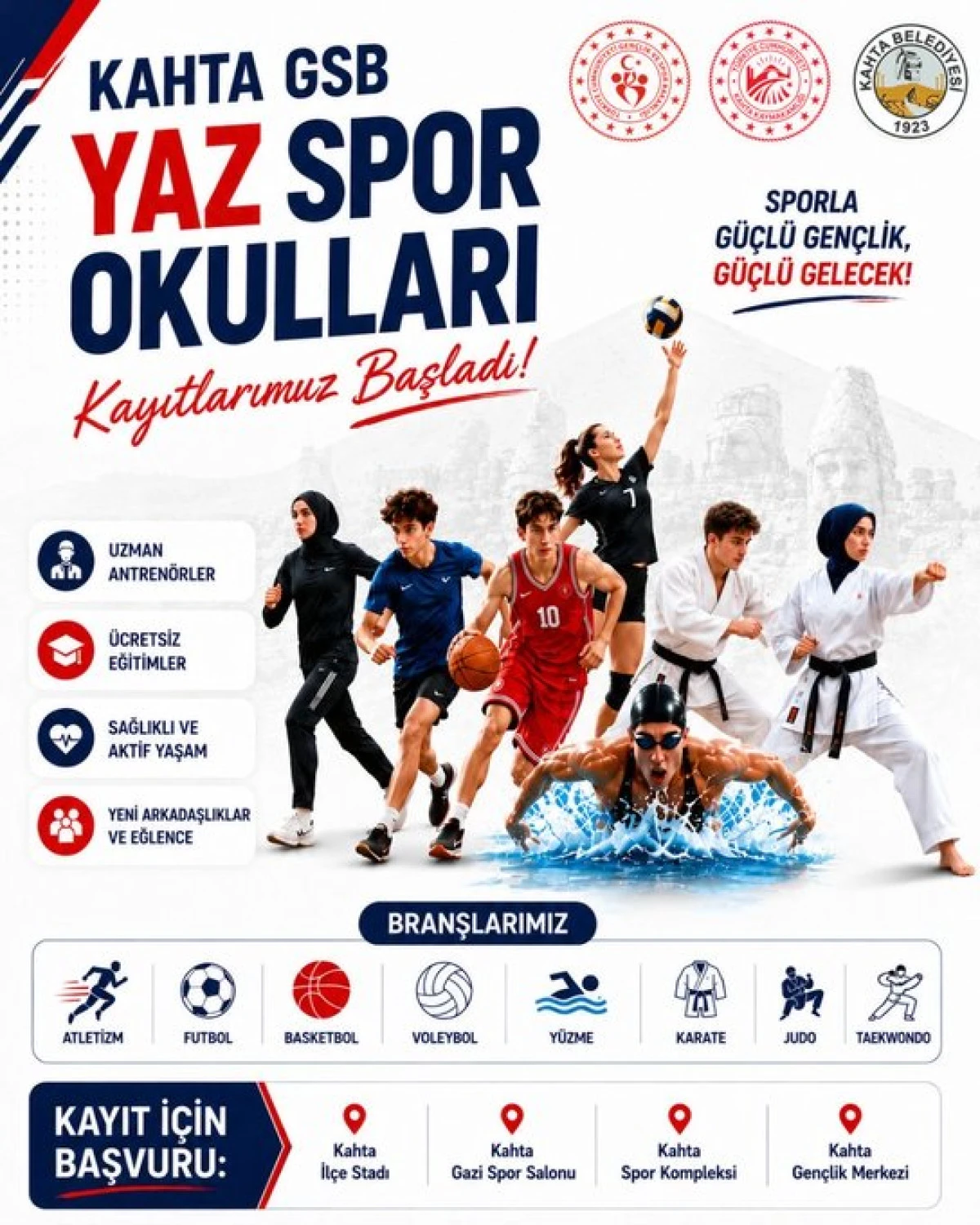 GSB Kahta Yaz Spor Okulları&rsquo;nda Kayıtlar Başladı