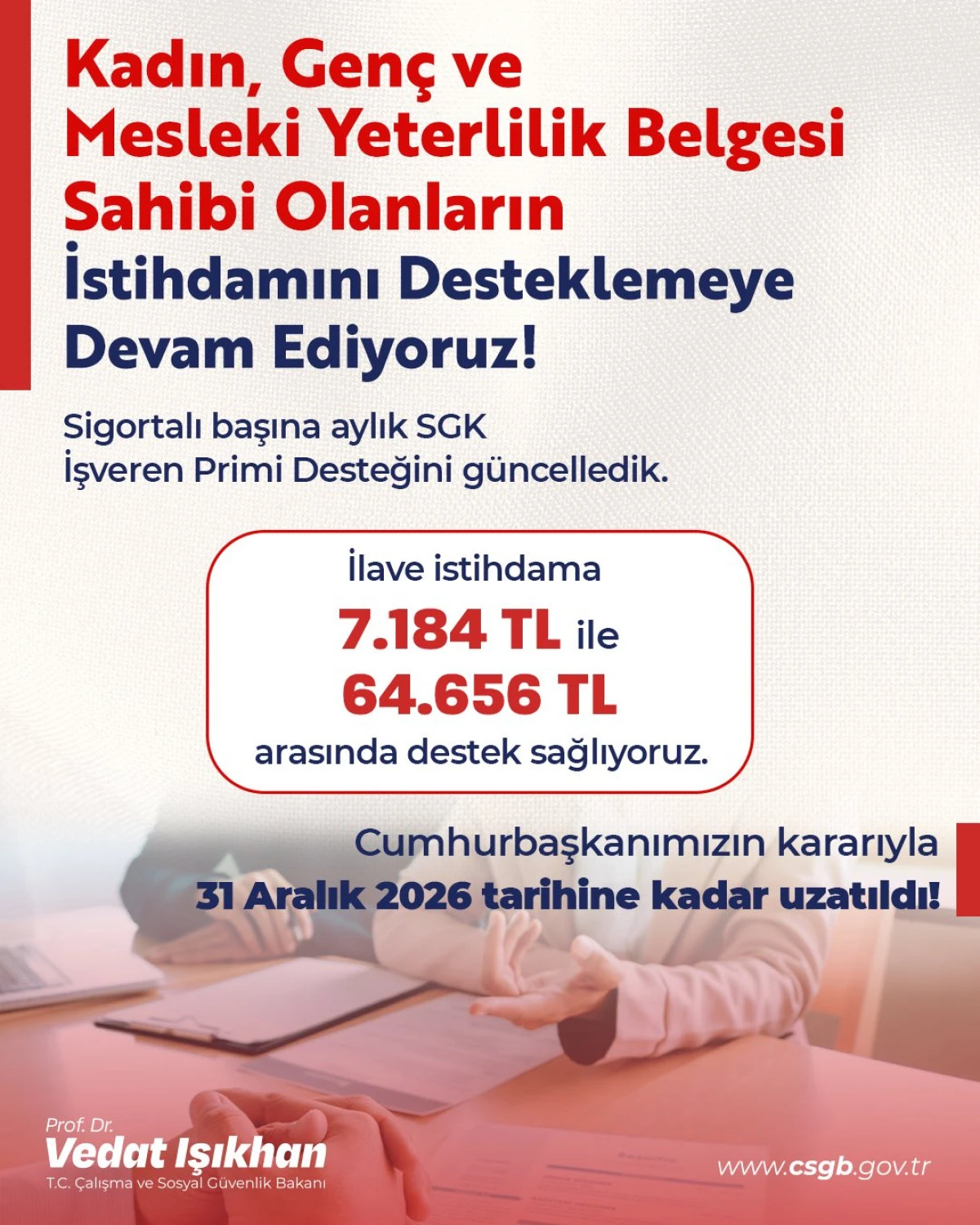 İşverenlere SGK Primi Desteği G&uuml;ncellendi: 64 Bin Liraya Kadar Destek