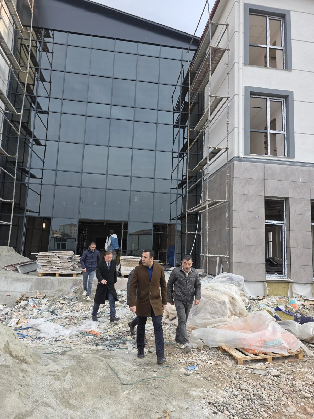 Kaymakam Algın, İnşaat Alanlarında İncelemelerde Bulundu