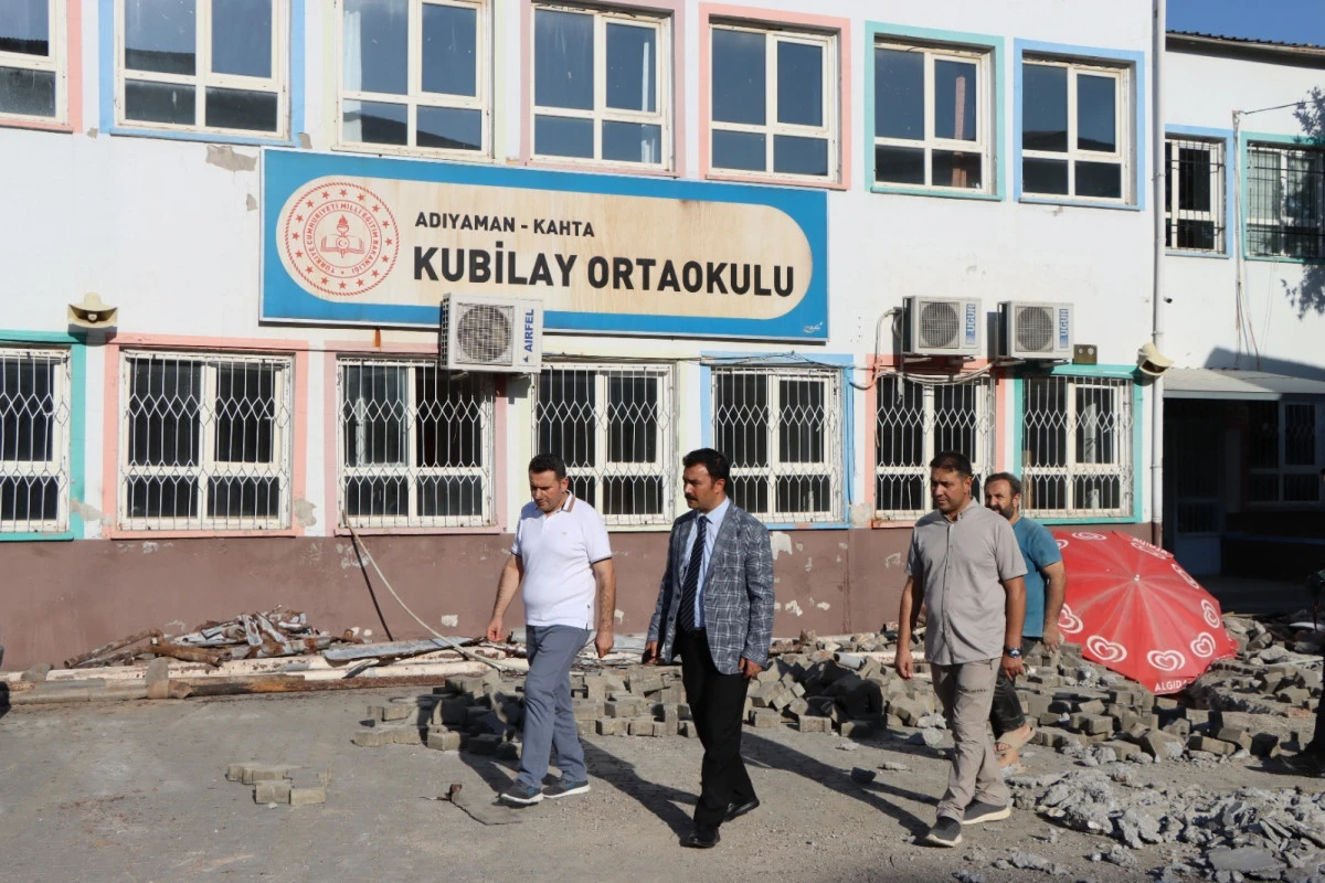 Kubilay Ortaokulu İdarecilerinden El Birliğiyle Okul Tadilatı