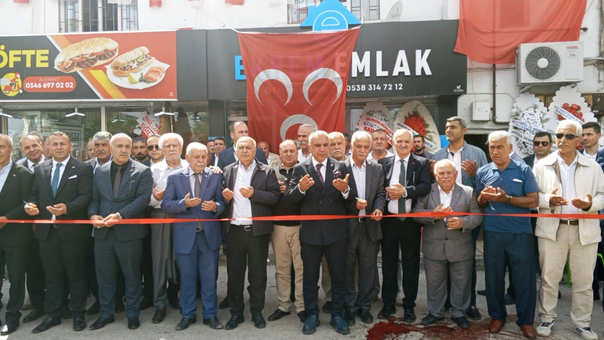 MHP Kahta İl&ccedil;e Başkanlığı Yeni Hizmet Binası D&uuml;zenlenen T&ouml;renle Hizmete A&ccedil;ıldı.
