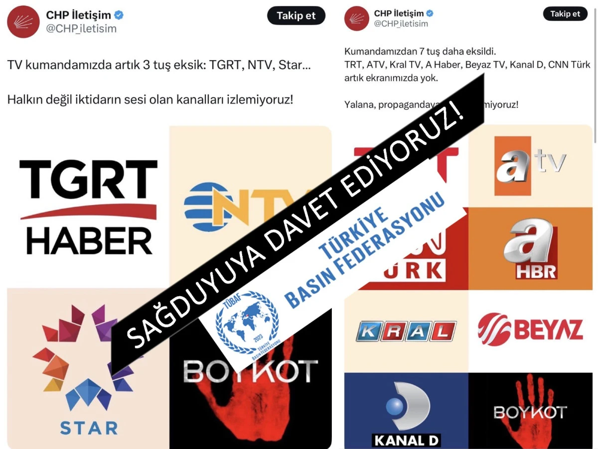 TÜBAF: YERLİ VE MİLLİ MEDYAYA BOYKOTU KINIYORUZ