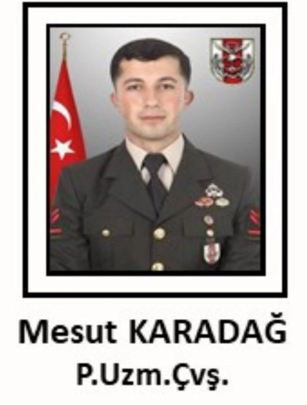 Uzman Çavuş Karadağ Yıldırım Düşmesi Sonucu Şehit Oldu