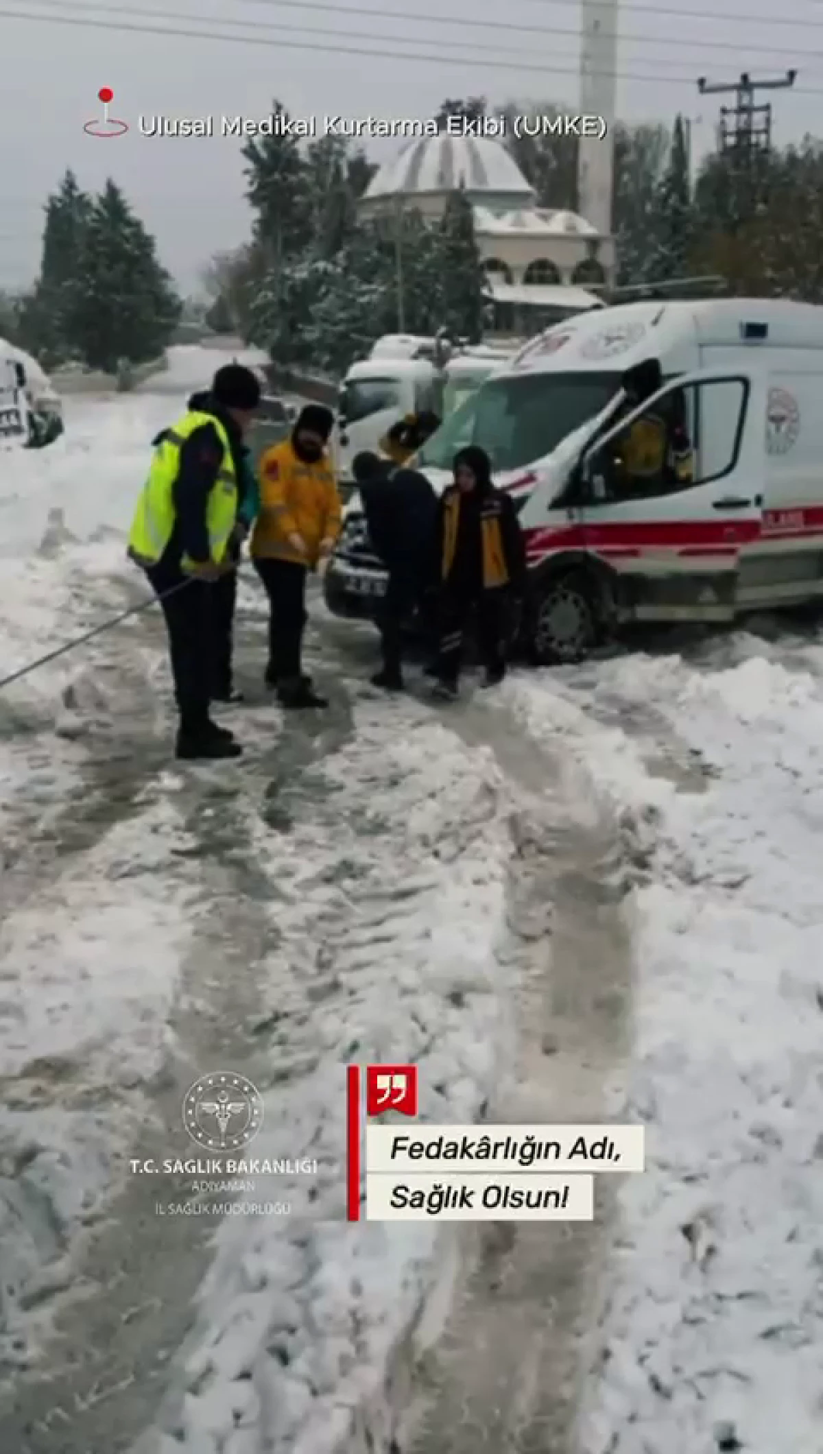 Zorlu Hava Şartlarında UMKE Hayat Kurtardı